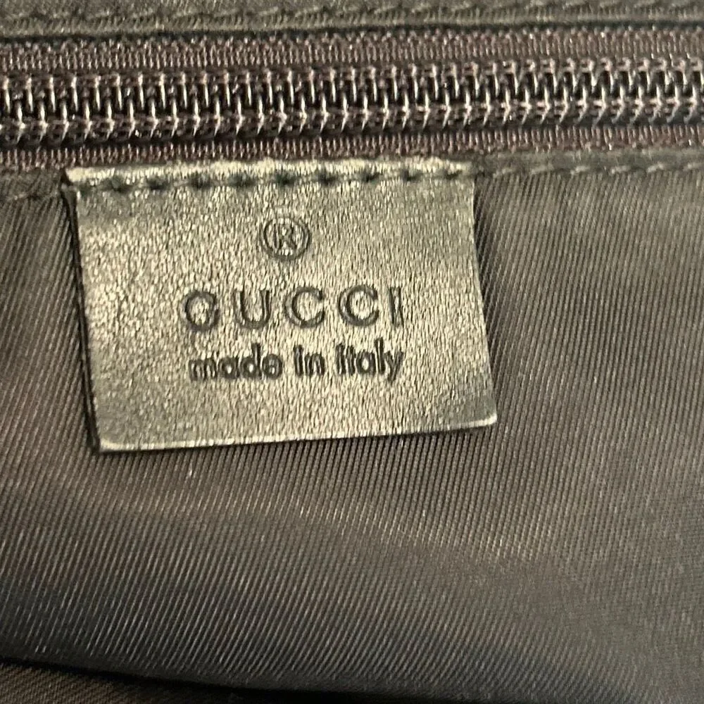 Gucci Parana Tote Black Nylon With Leather Trim Luxury Minimalist Commuter Bag